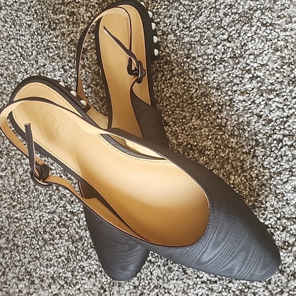 J.Crew black slingback size 9 shoes - Picture 3 of 4